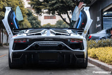 Load image into Gallery viewer, 2011-2021 Lamborghini Aventador LP700 LP740 LP750 Coupe/Roadster SVJ Style Part DRY Carbon Fiber Engine Hood And Wing - Carbonado Aero