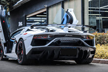 Load image into Gallery viewer, 2011-2021 Lamborghini Aventador LP700 LP740 LP750 Coupe Roadster SVJ Style Part Dry Carbon Fiber Rear Bumper - Carbonado