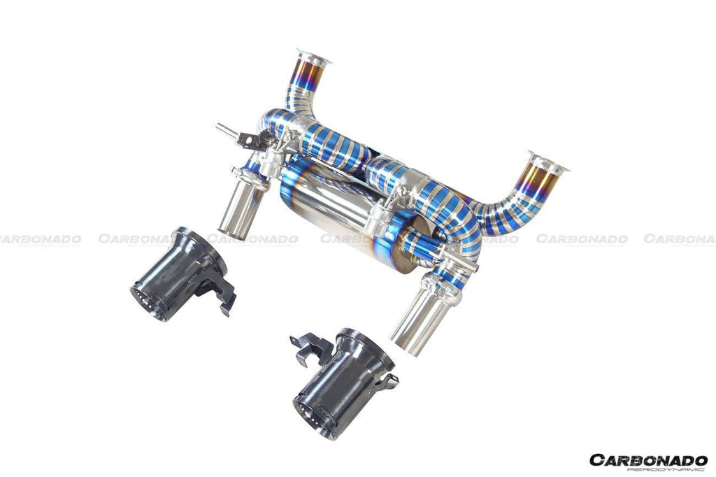 2011-2021 Lamborghini Aventador LP700 LP740 LP750 Coupe & Roadster SVJ Style Exhaust System - Carbonado
