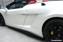 Load image into Gallery viewer, 2004-2014 Lamborghini Gallardo LP570 Style Side Skirts - Carbonado Aero