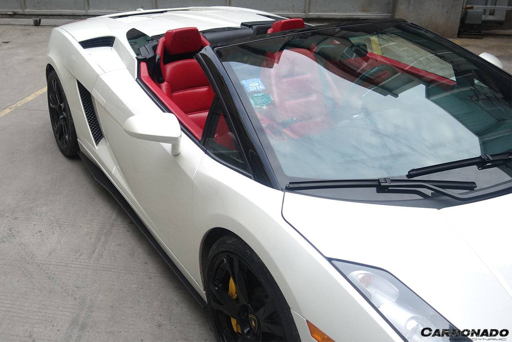 2004-2014 Lamborghini Gallardo LP570 Style Side Skirts - Carbonado Aero