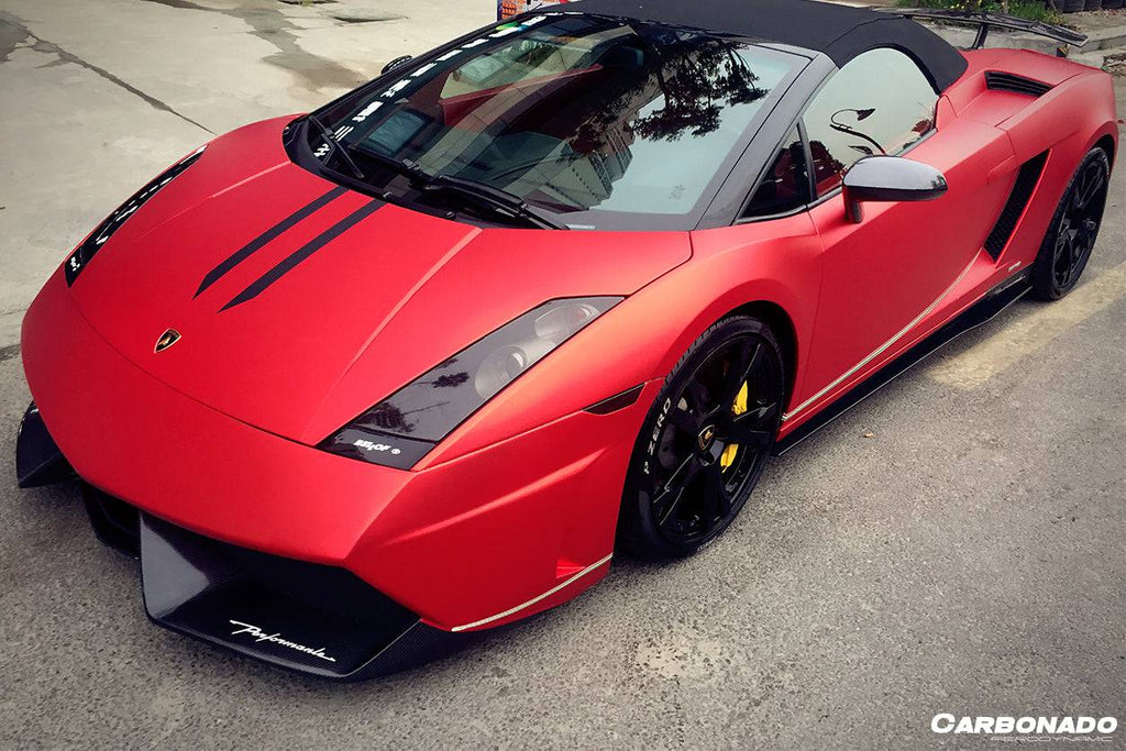 2004-2014 Lamborghini Gallardo LP570 Style Side Skirts - Carbonado