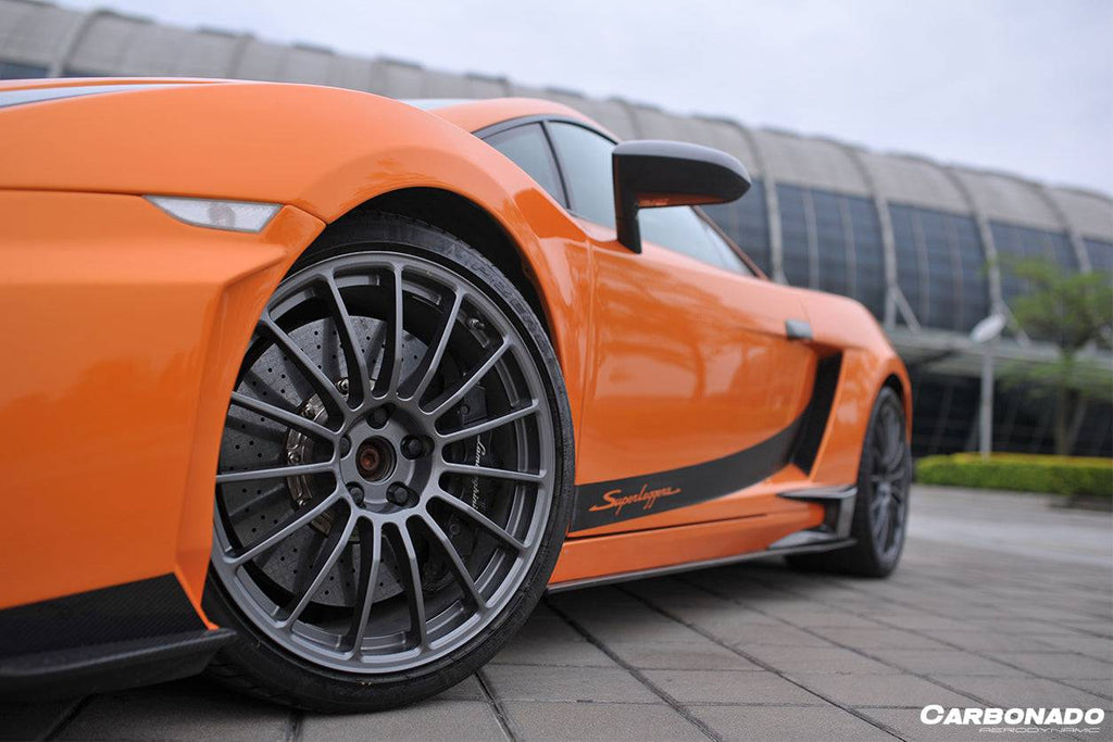 2004-2014 Lamborghini Gallardo LP570 Style Side Skirts - Carbonado Aero