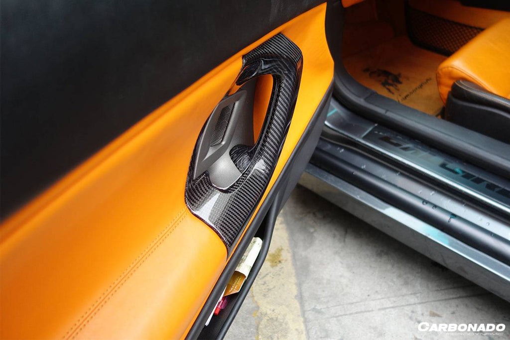 2004-2014 Lamborghini Gallardo OEM Style Carbon Fiber Door Handles - Carbonado Aero