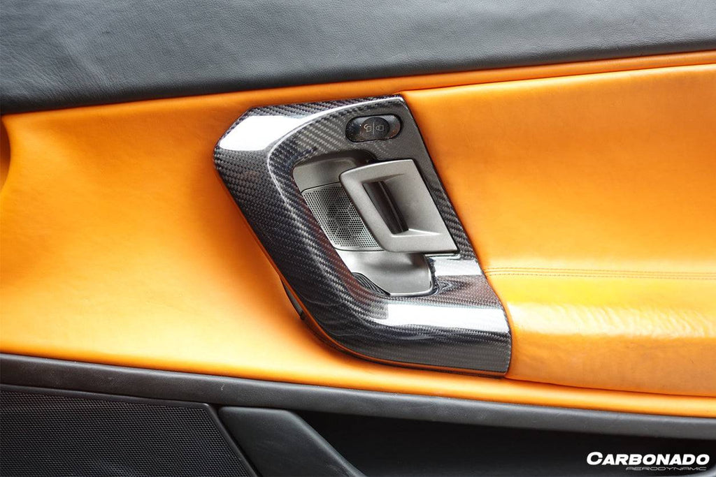 2004-2014 Lamborghini Gallardo OEM Style Carbon Fiber Door Handles - Carbonado Aero