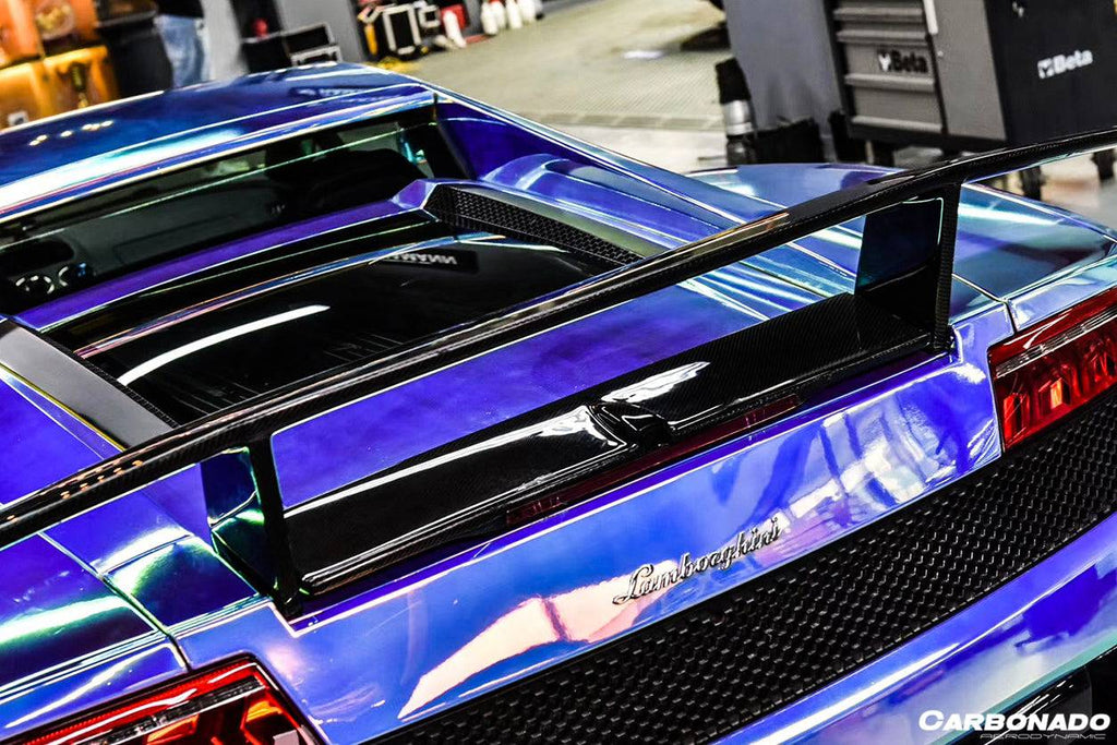 2004-2014 Lamborghini Gallardo DC Style Carbon Fiber Trunk Spoiler - Carbonado Aero
