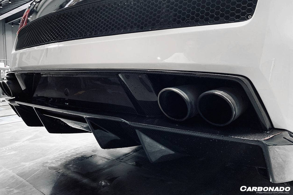 2009-2014 Lamborghini Gallardo STO Style Carbon Fiber Rear Diffuser - Carbonado Aero