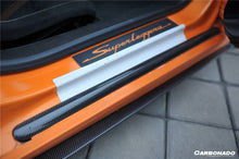 Load image into Gallery viewer, 2004-2008 Lamborghini Gallardo OEM Style Carbon Fiber Door Sills Steps Cover - Carbonado