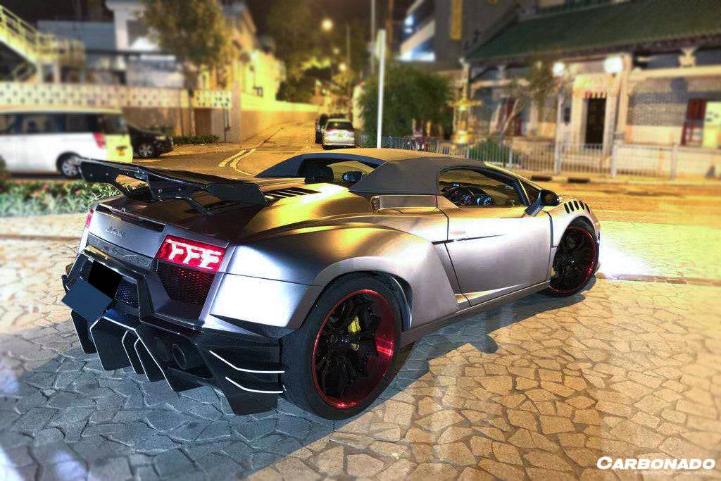 2004-2008 Lamborghini Gallardo IRON Style Rear Bumper - Carbonado Aero