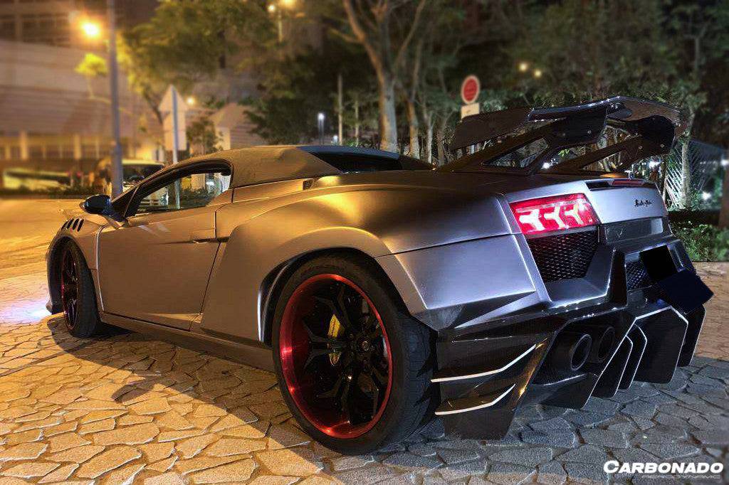 2004-2008 Lamborghini Gallardo IRON Style Rear Bumper - Carbonado