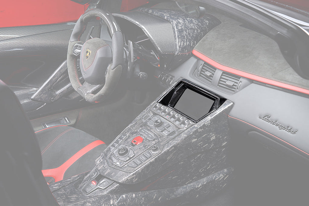 2011-2016 Lamborghini Aventador LP700 Coupe & Roadster Carbon Fiber Screen Surround Panel - DarwinPRO Aerodynamics