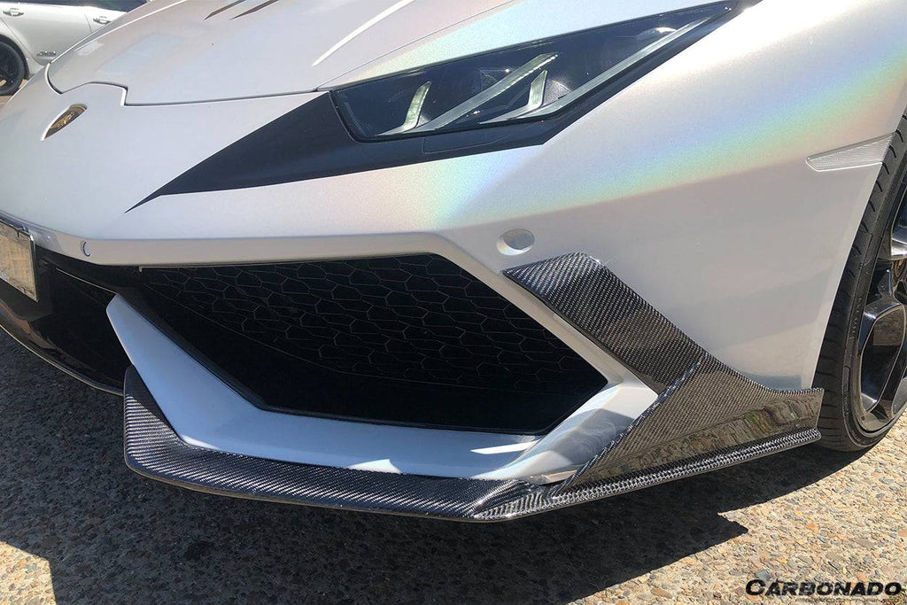 2015-2020 Lamborghini Huracan LP610 MD Style Carbon Fiber Front Lip - Carbonado Aero