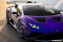 Load image into Gallery viewer, 2021-2024 Lamborghini Huracan STO Dry Carbon Fiber Hood Vents - Carbonado Aero