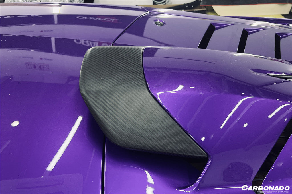 2021-2024 Lamborghini Huracan STO Dry Carbon Fiber Engine Room Vent - Carbonado Aero