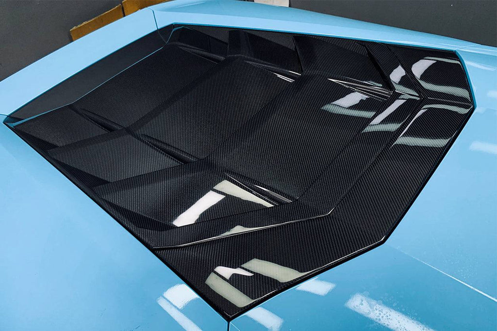 2015-2021 Lamborghini Huracan LP610 & LP580 OEM Style Carbon Fiber Engine Trunk - Carbonado