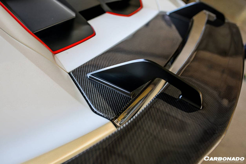 2015-2020 Lamborghini Huracan LP610 LP580 VRS-II Style Carbon Fiber Trunk Spoiler - Carbonado Aero