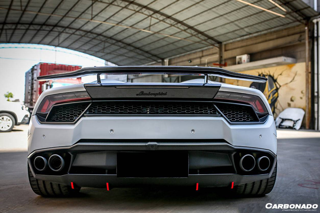 2015-2020 Lamborghini Huracan LP610 LP580 VRS-II Style Carbon Fiber Trunk Spoiler - Carbonado Aero