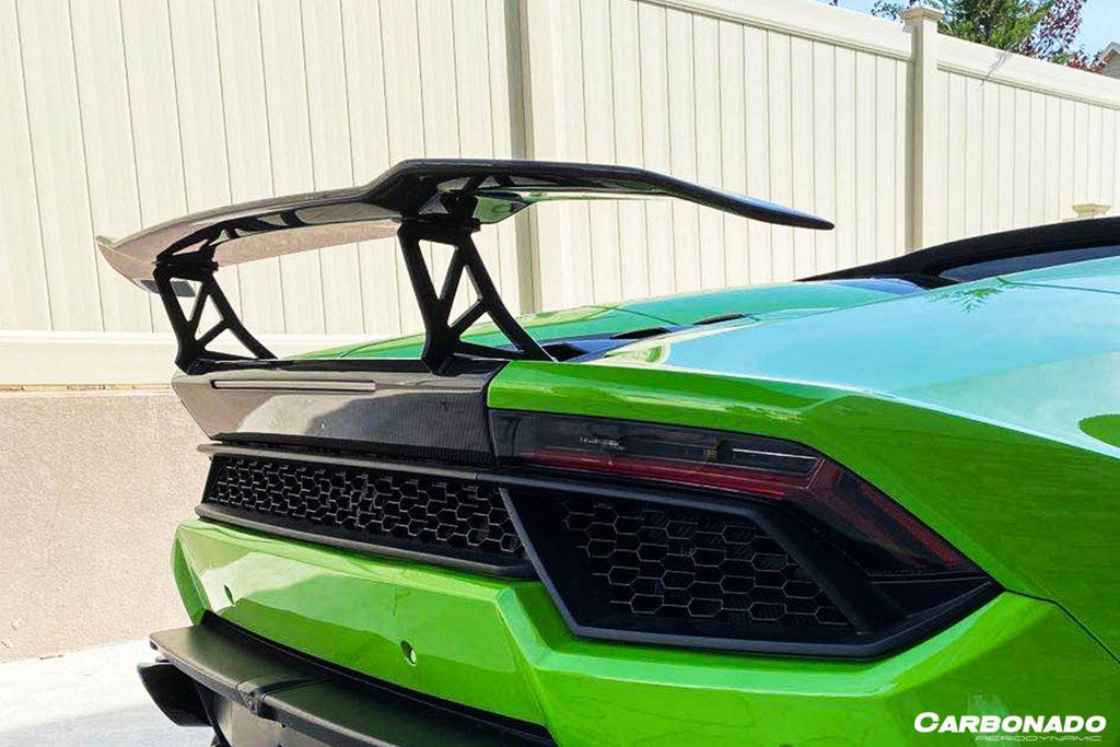 2015-2020 Lamborghini Huracan LP610/LP580 VRS Style Carbon Fiber Trunk Spoiler - Carbonado Aero