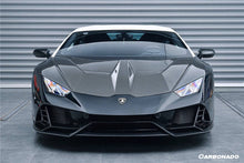 Load image into Gallery viewer, 2015-2025 Lamborghini Huracan LP610 &amp; LP580 &amp; Evo &amp; Tecnica EVO-4WD Style Partial Carbon Front Bumper - Carbonado