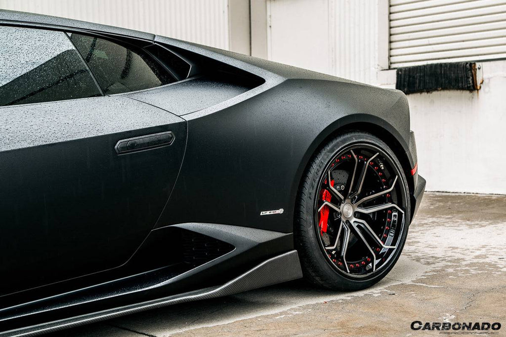 2015-2020 Lamborghini Huracan LP610/LP580 AYP Style Carbon Fiber Side Skirts - Carbonado Aero