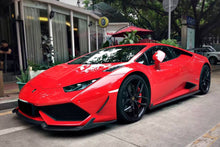 Load image into Gallery viewer, 2015-2020 Lamborghini Huracan LP610 RZS Style Carbon Fiber Front Bumper Canard - Carbonado