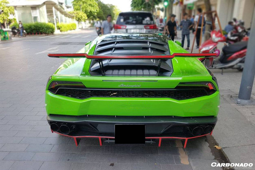 2015-2020 Lamborghini Huracan LP610 RZS Style Carbon Fiber Rear Diffuser - Carbonado