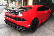 Load image into Gallery viewer, 2015-2025 Lamborghini Huracan LP610 &amp; LP580 &amp; Evo &amp; Tecnica RZS Style Carbon Fiber Trunk Spoiler Wing - Carbonado