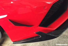 Load image into Gallery viewer, 2015-2020 Lamborghini Huracan LP610 RZS Style Carbon Fiber Front Bumper Canard - Carbonado Aero