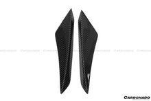 Load image into Gallery viewer, 2015-2020 Lamborghini Huracan LP610 RZS Style Carbon Fiber Front Bumper Canard - Carbonado Aero