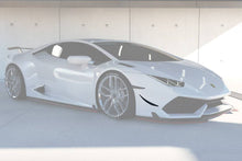 Load image into Gallery viewer, 2015-2020 Lamborghini Huracan LP610 RZS Style Carbon Fiber Front Bumper Canard - Carbonado
