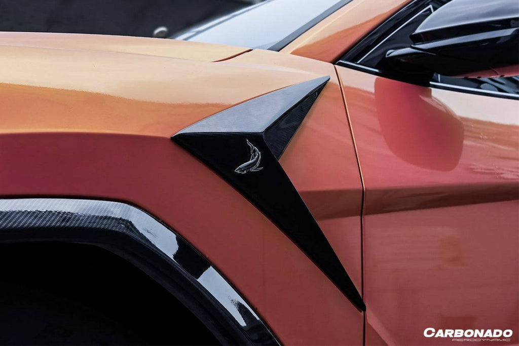 2018-2023 Lamborghini URUS TC Style Dry Carbon Fiber Fender Vents - Carbonado Aero