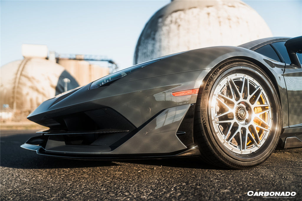 2011-2021 Lamborghini Aventador LP700 LP740 LP750 Coupe Roadster SVJ Style Part Dry Carbon Fiber Front Bumper