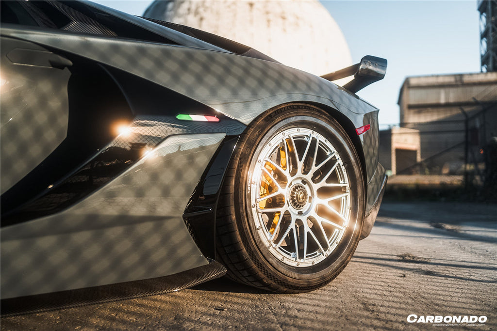 2011-2021 Lamborghini Aventador LP700 LP740 LP750 Coupe Roadster SVJ Style Part Dry Carbon Fiber Side Skirts