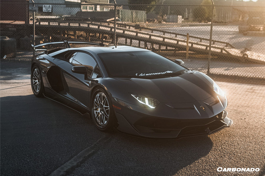 2011-2021 Lamborghini Aventador LP700 LP740 LP750 Coupe Roadster SVJ Style Part Dry Carbon Fiber Front Bumper