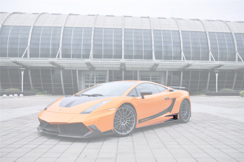 2004-2014 Lamborghini Gallardo BKSS Style Side Skirts Caps Cover - Carbonado