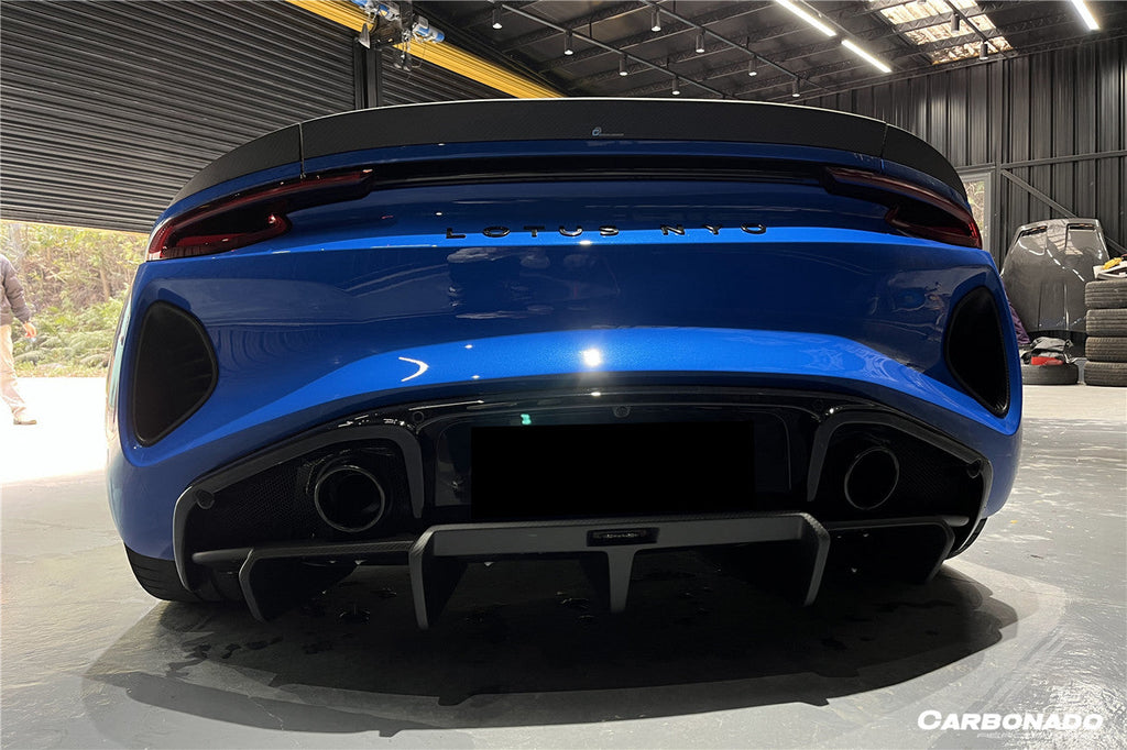 2021-2024 Lotus Emira OD Style Dry Carbon Fiber Rear Bumper Vents - Carbonado