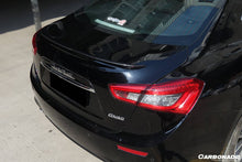 Load image into Gallery viewer, 2014-2021 Maserati Ghibli S/Q4 M157 W Style Trunk Spoiler - Carbonado Aero