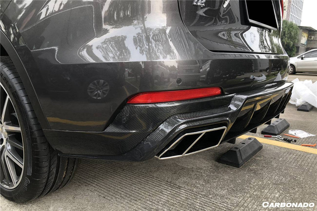 2017-2023 Maserati Levante Modena/GT OD Style Rear Diffuser Lip (NO Exhaust Tips) - Carbonado Aero