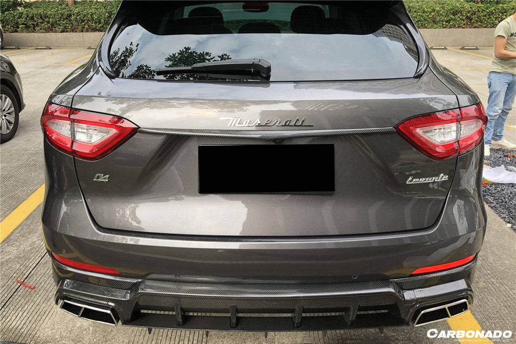 2017-2023 Maserati Levante Modena/GT OD Style Rear Diffuser Lip (NO Exhaust Tips) - Carbonado Aero