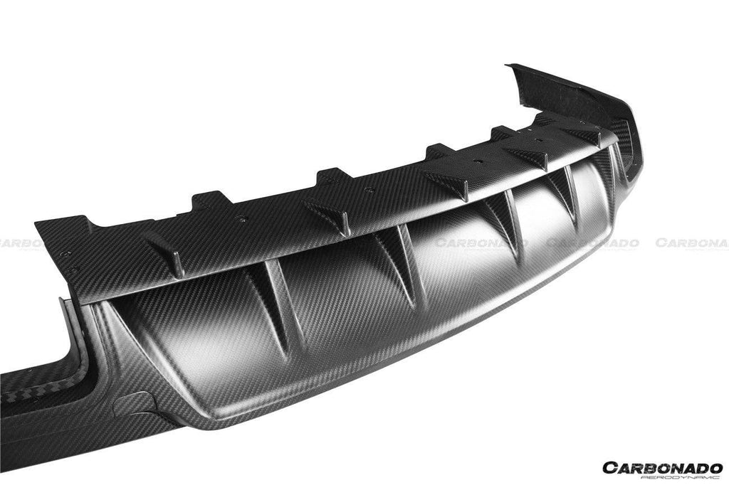 2017-2023 Maserati Levante Modena/GT OD Style Rear Diffuser Lip (NO Exhaust Tips) - Carbonado Aero