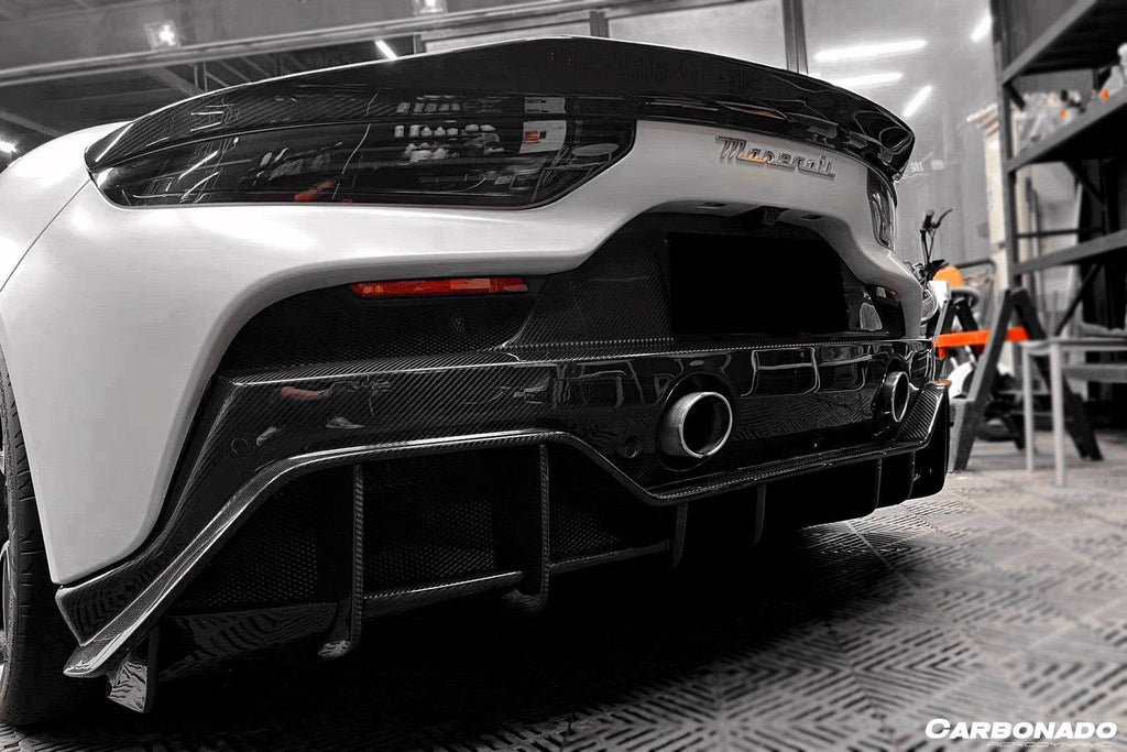 2020-2024 Maserati MC20 SVD Style Dry Carbon Fiber Trunk Spoiler Wing - Carbonado Aero