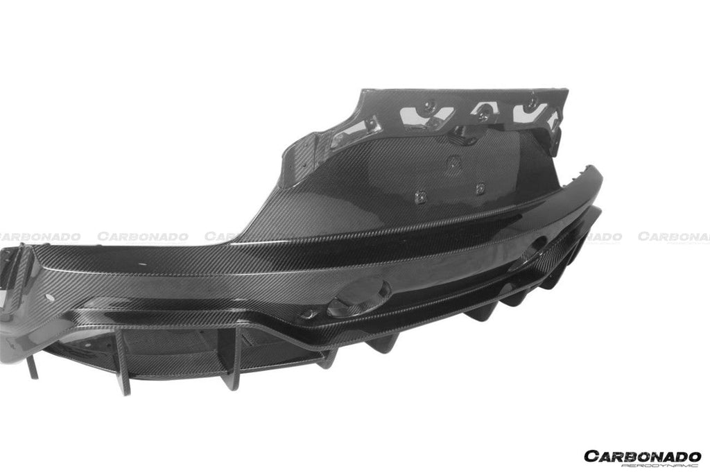 2020-2024 Maserati MC20 SVD Style DRY Carbon Fiber Rear Lip Diffuser - Carbonado Aero