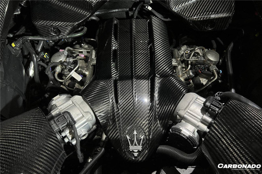 2020-2024 Maserati MC20 Dry Carbon Fiber Engine Bay Room Interior - Carbonado Aero