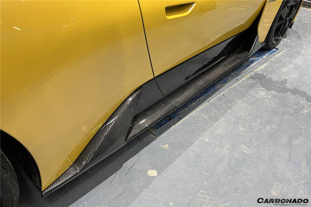 2020-2024 Maserati MC20 OEM Style DRY Carbon Fiber Side Skirts - Carbonado Aero