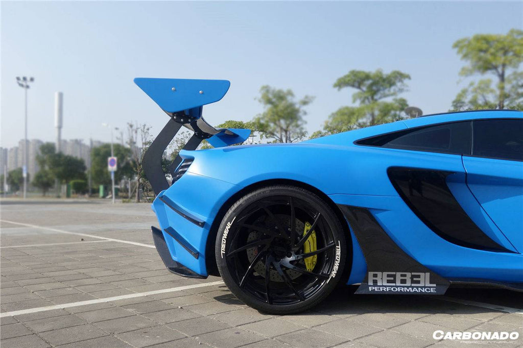2011-2017 McLaren 650S/MP4 12C Rebel Performance Style Spoiler and rear bumper - Carbonado Aero