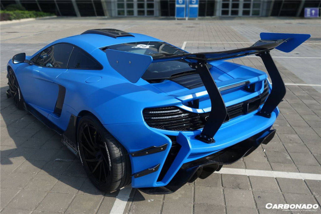 2011-2017 McLaren 650S/MP4 12C Rebel Performance Style Spoiler and rear bumper - Carbonado Aero