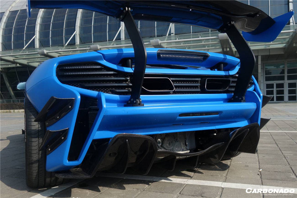 2011-2017 McLaren 650S/MP4 12C Rebel Performance Style Spoiler and rear bumper - Carbonado Aero