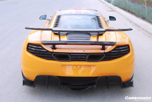 Load image into Gallery viewer, 2011-2017 McLaren 650S/MP4 12C BKSS Style Carbon Fiber Trunk Spoiler - Carbonado Aero
