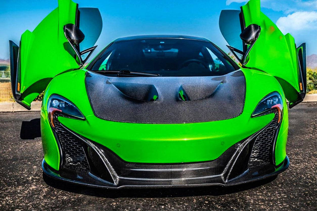 2014-2017 McLaren 650S OEM Style Carbon Fiber Front Lip - Carbonado