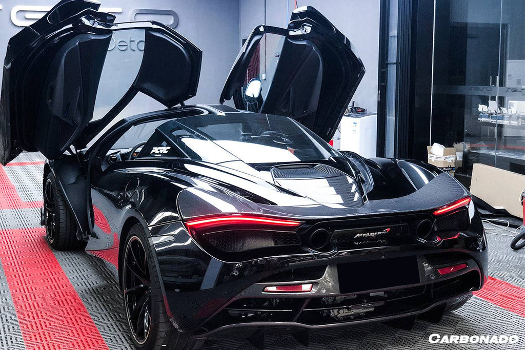 2017-2022 McLaren 720s DRY Carbon Fiber Engine Cover Replacement - Carbonado Aero